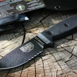 Cheap π Buy βοΈ ESEE Model 3 Black G-10 Serrated 𧨠π