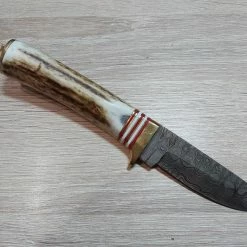 Wholesale 🛒 Coupon ⭐ Damascus Whitetail Skinner 😍 💯 -Fixed Blade Knives Sales 20200214 094751