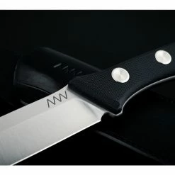 Outlet ⭐ New ✔️ ANV P300-PLAIN EDGE, LEATHER SHEATH BLACK N690 🛒 ✔️ -Fixed Blade Knives Sales anv p300 plain edge leather sheath black 5