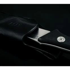 Outlet ⭐ New ✔️ ANV P300-PLAIN EDGE, LEATHER SHEATH BLACK N690 🛒 ✔️ -Fixed Blade Knives Sales anv p300 plain edge leather sheath black 6