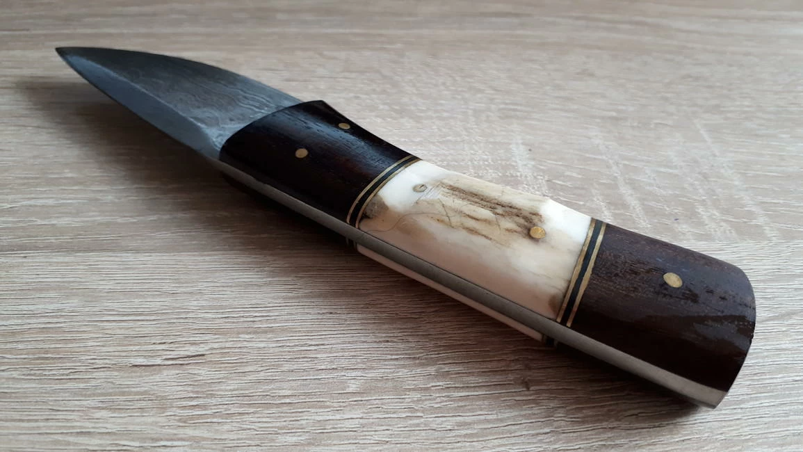 Best Sale 😉 Buy 😉 Damascus Fixed Blade Stag and Wood 👍 🎉 4 Best Sale 😉 Buy 😉 Damascus Fixed Blade Stag and Wood 👍 🎉 - Image 4