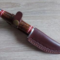 Budget ❤️ Deals ⌛ Damascus Hunter Wood Handle 805 👏 👍 -Fixed Blade Knives Sales damascus hunter wood handle 805