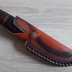 Deals 🎉 Discount 👍 Damascus Leather Hunter 😉 💯 -Fixed Blade Knives Sales damascus leather hunter