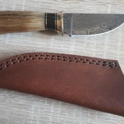 Best Pirce 🎁 Cheap 😍 Damascus Skinner Stag 🎉 ⭐ -Fixed Blade Knives Sales damascus skinner stag .