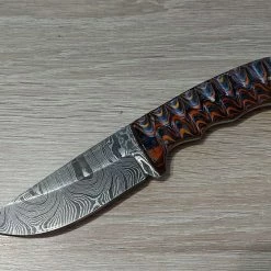 Buy 🎉 Brand new 👏 Damascus Twisted Wood Hunter 🌟 🌟 -Fixed Blade Knives Sales damascus twisted wood hunter .
