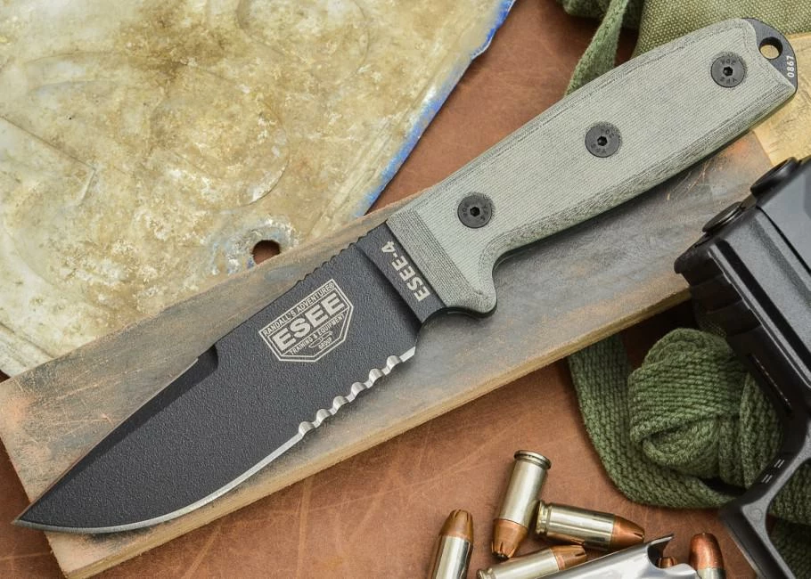 Best Pirce π New π₯° ESEE Model 4 Part Serrated π π 1 Best Pirce π New π₯° ESEE Model 4 Part Serrated π π