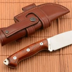Hot Sale 💯 Wholesale 🥰 J&V J&V Axarquia Cocobolo + Sharpener gratis 🛒 🤩 -Fixed Blade Knives Sales jv axarquia cocobolo 3