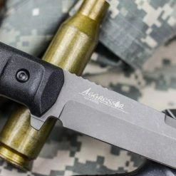 Outlet 🥰 Discount 🥰 Kizlyar Supreme Aggressor AUS8 Tackwash BH HMS 🤩 🤩 -Fixed Blade Knives Sales kizlyar supreme aggressor aus8 tackwash 3