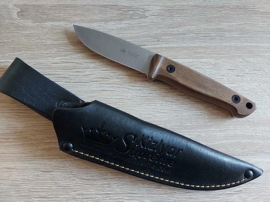 New 😉 Cheap 💯 Kizlyar Supreme Santi AUS8 Satin Stonewash Walnut 🎁 👏 3 New 😉 Cheap 💯 Kizlyar Supreme Santi AUS8 Satin Stonewash Walnut 🎁 👏 - Image 3