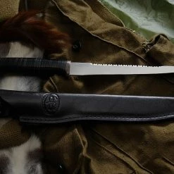 Promo 👏 Cheap 🤩 Knife AIR BELUGA leather 🥰 😀 -Fixed Blade Knives Sales noz air beluga leather...
